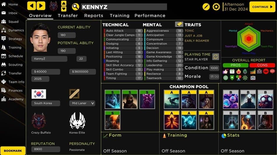 Скриншот 5 из MOBA Esport Manager 25