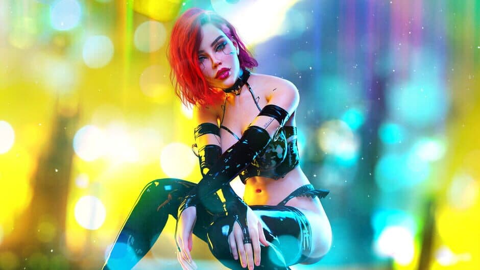 Скриншот 1 из Sexy Cyberpunk Puzzle
