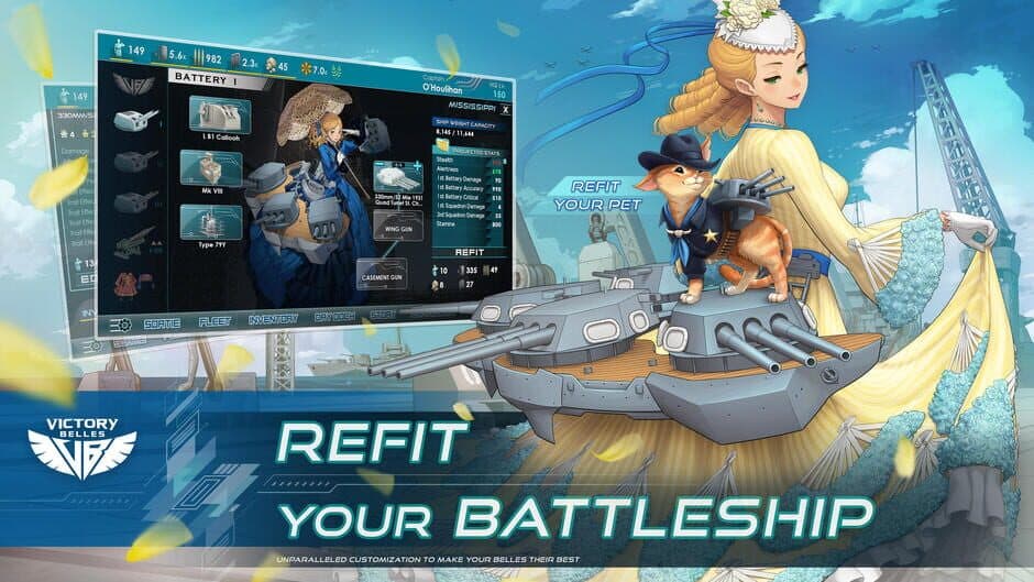 Скриншот 1 из Victory Belles: Battleship Girls of WWII