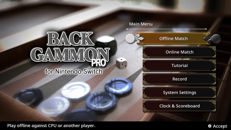 Скриншот 1 из Backgammon Pro for Nintendo Switch