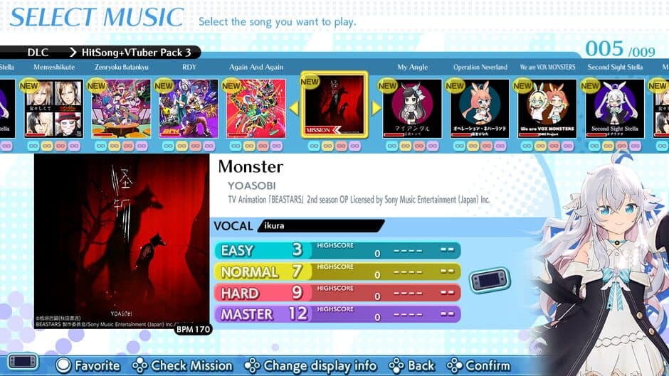 Скриншот 1 из Groove Coaster: Wai Wai Party!!!! - Hit Song + VTuber Pack 3