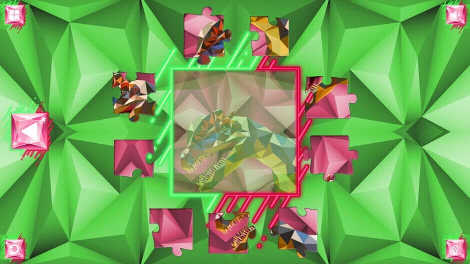 Скриншот 1 из Poly Jigsaw: Dinosaurs