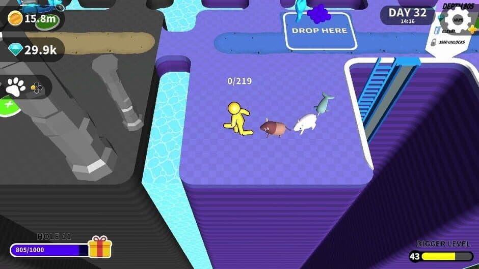 Скриншот 3 из Dig Deep: Chunky Pets
