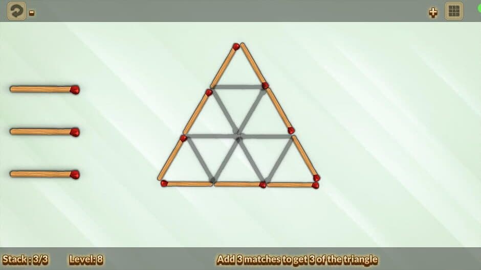 Скриншот 1 из Matches Puzzle: Classic Logic Arcade