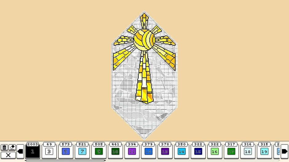 Скриншот 2 из Coloring Pixels: Stained Glass Pack