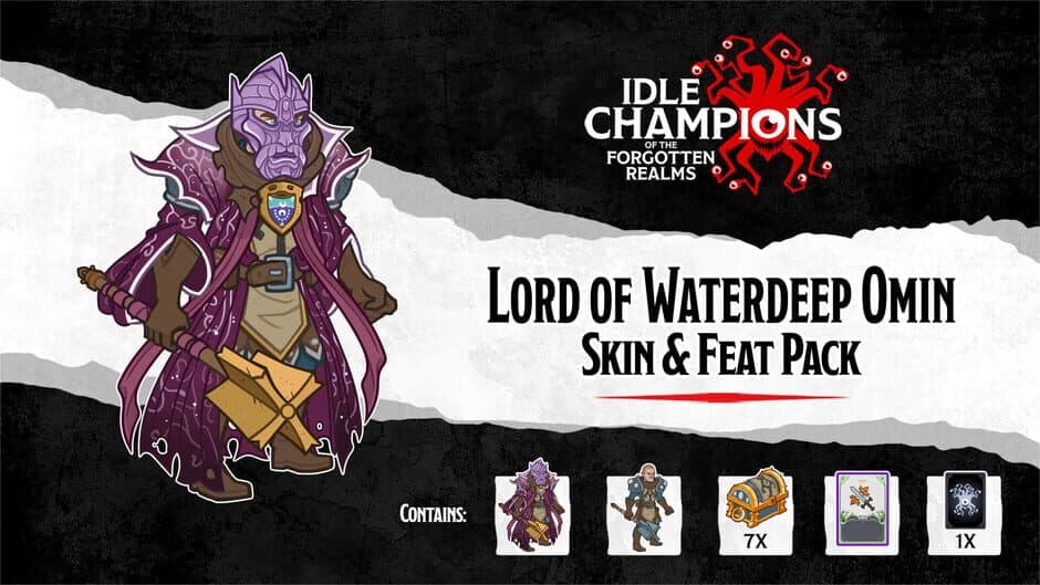 Скриншот 1 из Idle Champions: Lord of Waterdeep Omin Skin & Feat Pack