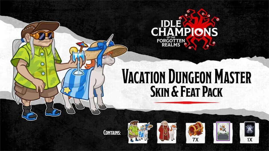 Скриншот 1 из Idle Champions: Vacation Dungeon Master Skin & Feat Pack