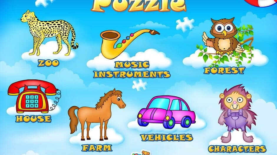 Скриншот 1 из 123 Kids Fun Puzzle Blue