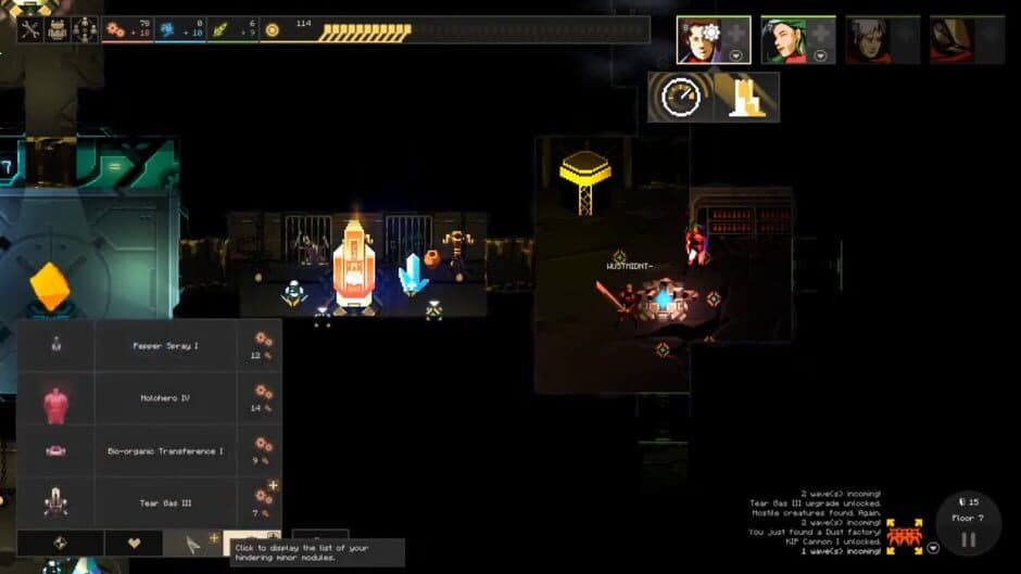 Скриншот 2 из Dungeon of the Endless: Pixel Edition