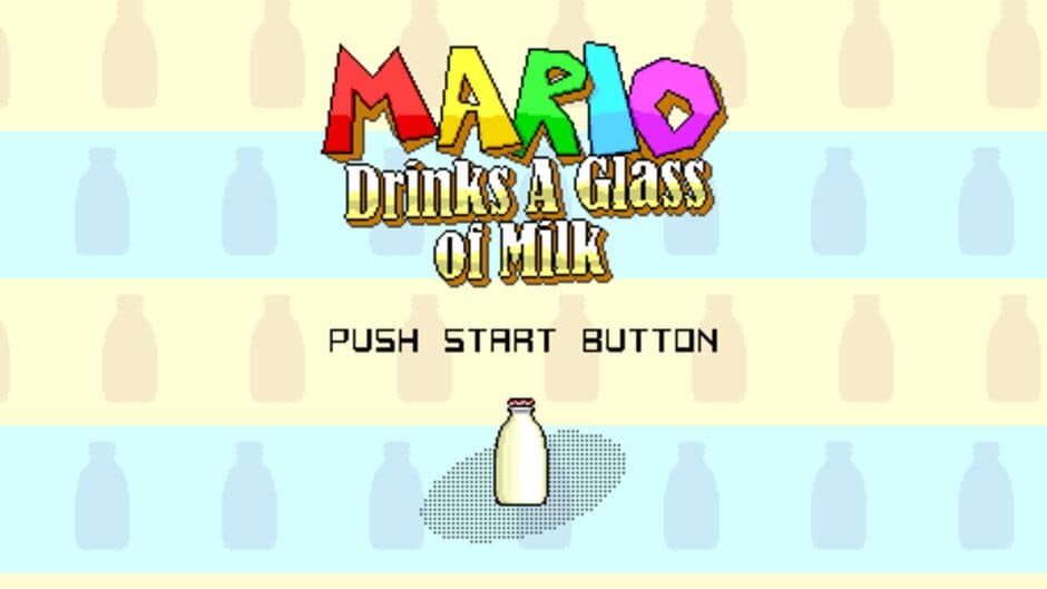 Скриншот 1 из Mario Drinks A Glass of Milk