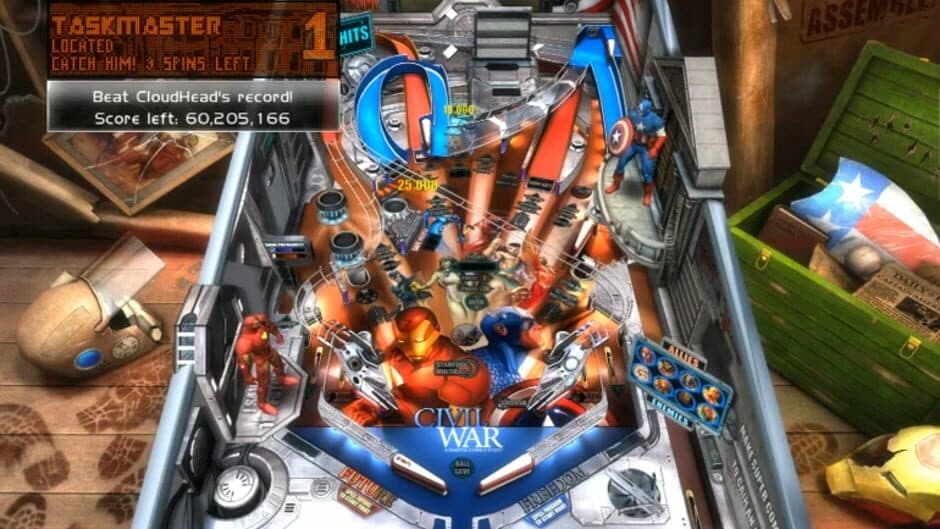 Скриншот 2 из Pinball FX2: Marvel Civil War