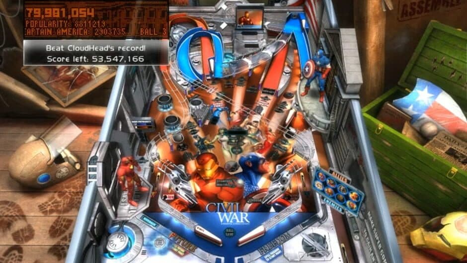 Скриншот 3 из Pinball FX2: Marvel Civil War