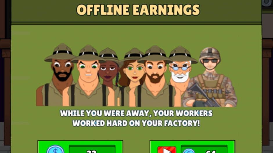Скриншот 8 из Idle Military Factory Tycoon