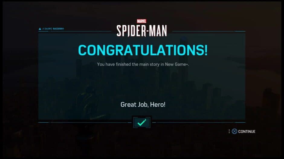 Скриншот 1 из Marvel's Spider-Man: New Game Plus Update