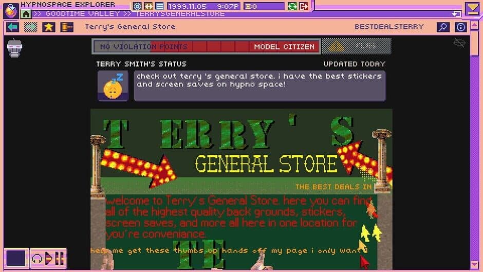 Скриншот 3 из Hypnospace Outlaw & Slayers X: Terminal Aftermath: Vengance of the Slayer Bundle
