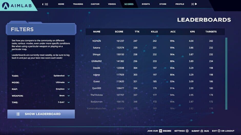 Скриншот 8 из Aimlabs