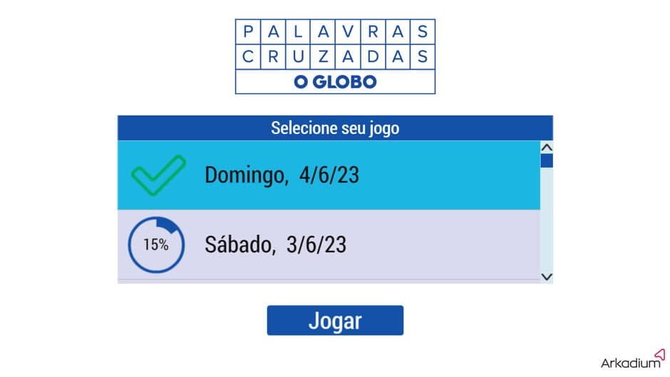 Скриншот 2 из Palavras Cruzadas: O Globo