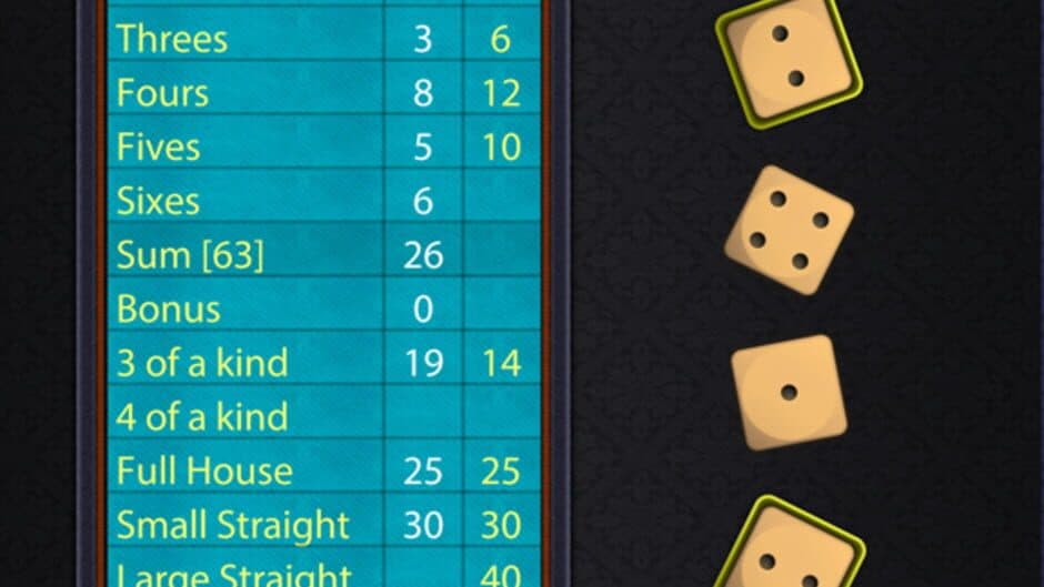 Скриншот 3 из Yatzy Addict+