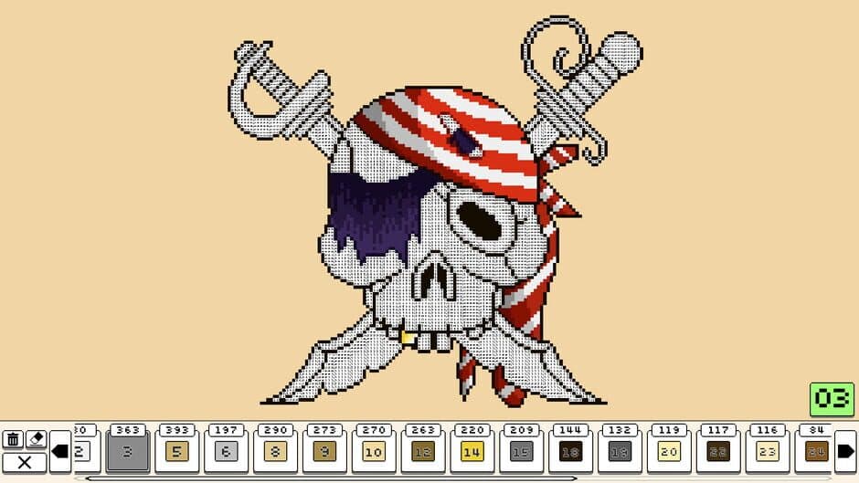 Скриншот 4 из Coloring Pixels: Pirates Pack