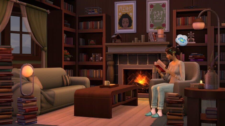 Скриншот 2 из The Sims 4: Book Nook Kit