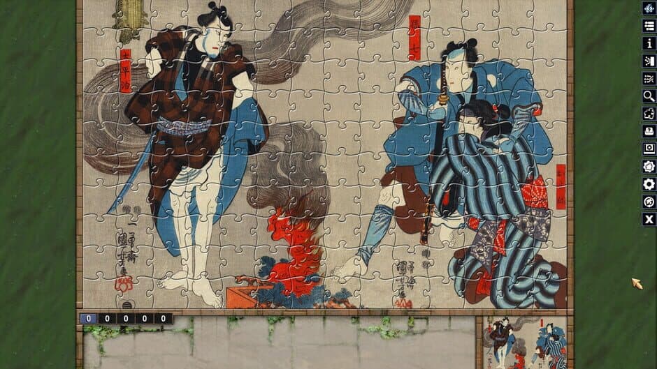 Скриншот 3 из Pixel Puzzles: Illustrations & Anime - Jigsaw Pack: Kuniyoshi