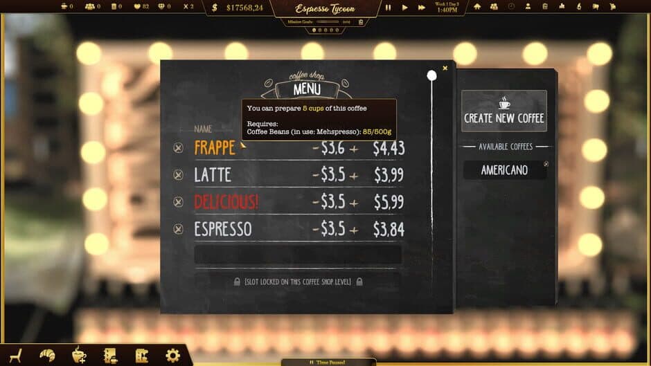 Скриншот 8 из Espresso Tycoon