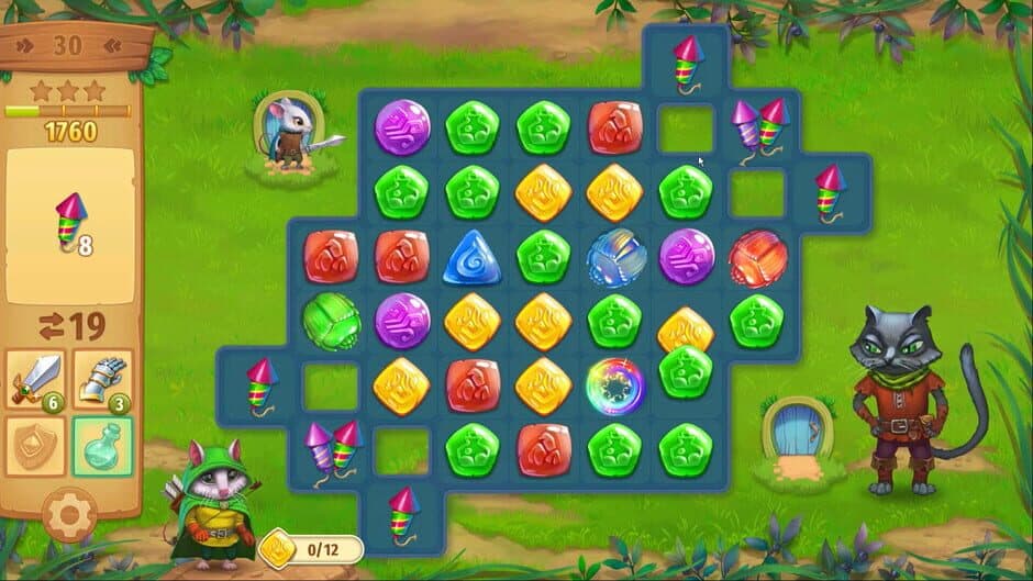 Скриншот 2 из Strongblade: Match 3 Puzzle and Match-3 Adventure