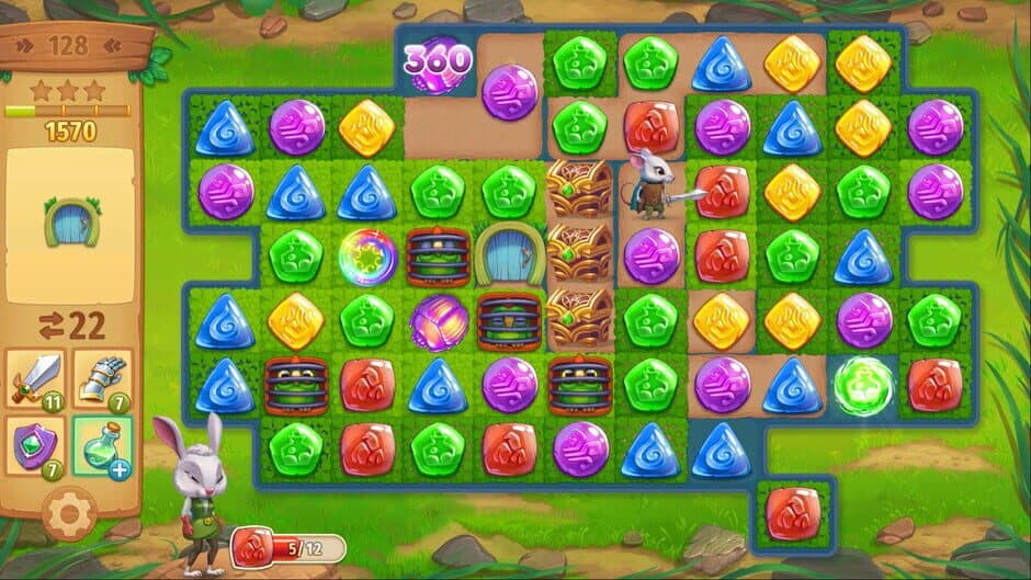 Скриншот 8 из Strongblade: Match 3 Puzzle and Match-3 Adventure