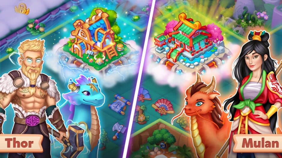 Скриншот 3 из Tales & Dragons: Merge Puzzle