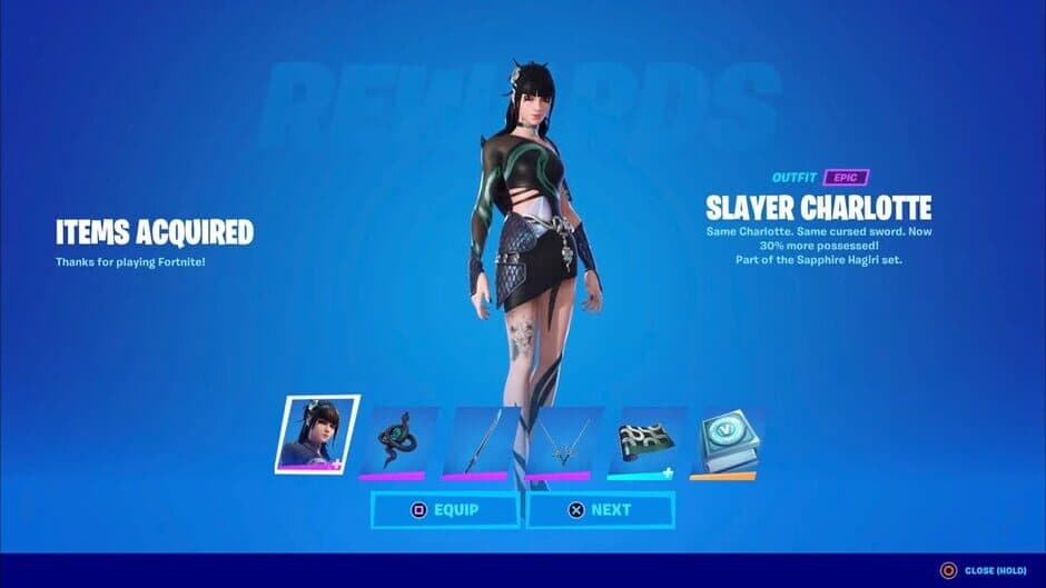 Скриншот 1 из Fortnite: Sapphire Hagiri Quest Pack