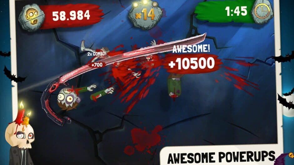 Скриншот 2 из Zombie Swipeout