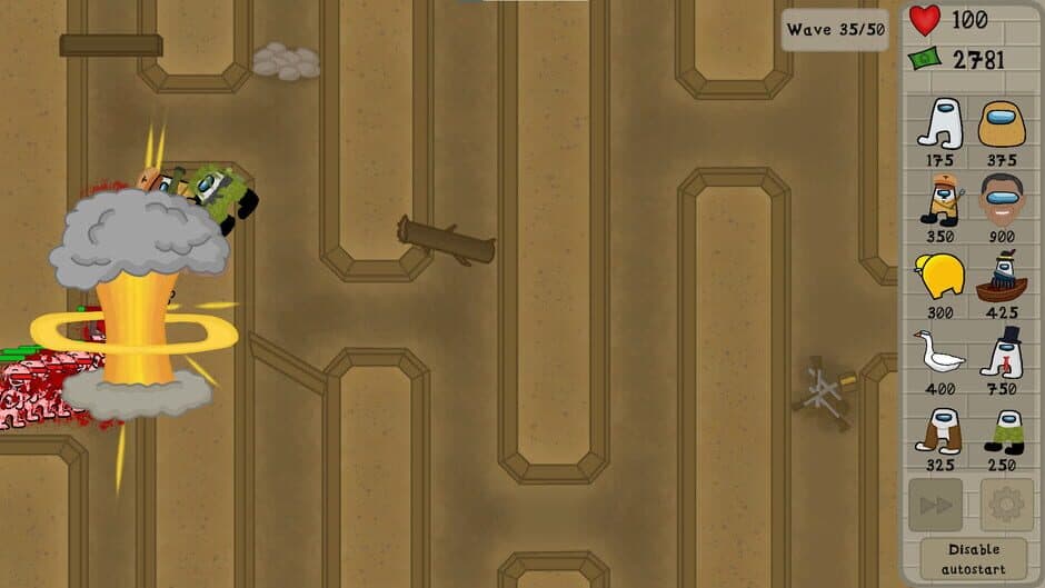 Скриншот 4 из Amogus TD 2: Defense of the Sus
