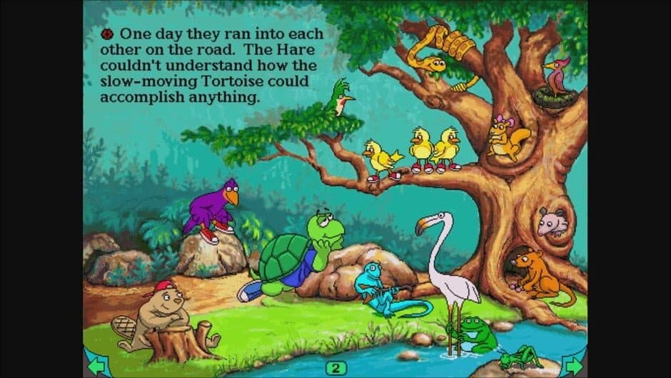 Скриншот 1 из Living Books: Aesop's The Tortoise and the Hare