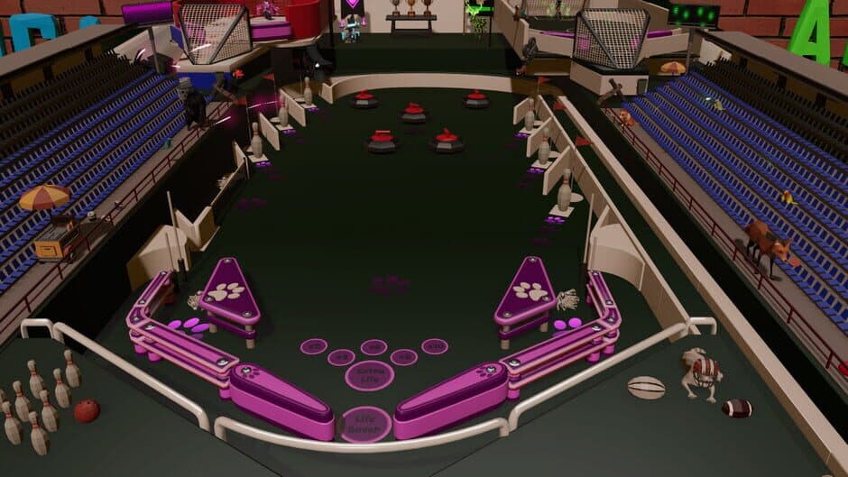 Скриншот 1 из Roxy Raccoon's Pinball Panic: Sports Spectacle