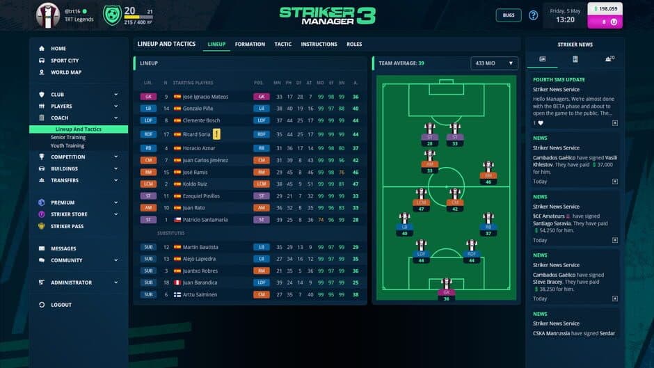 Скриншот 3 из Striker Manager 3
