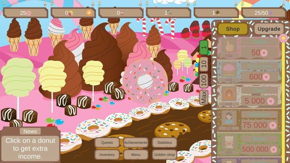 Скриншот 1 из Donut Land Clicker