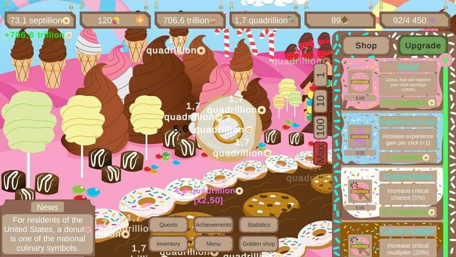 Скриншот 2 из Donut Land Clicker