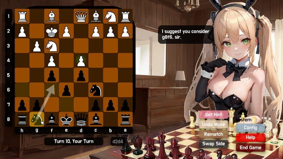Скриншот 2 из Play Chess with Lady Bongcloud
