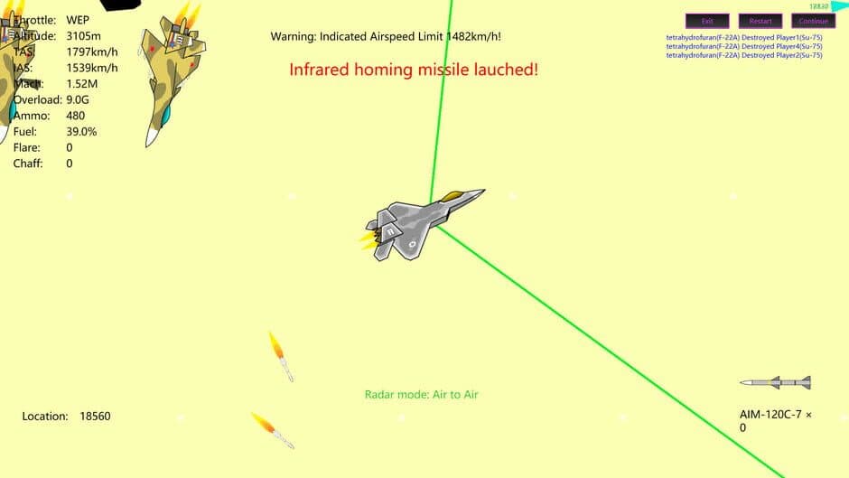 Скриншот 1 из 2D Dogfight: Lord of Sky