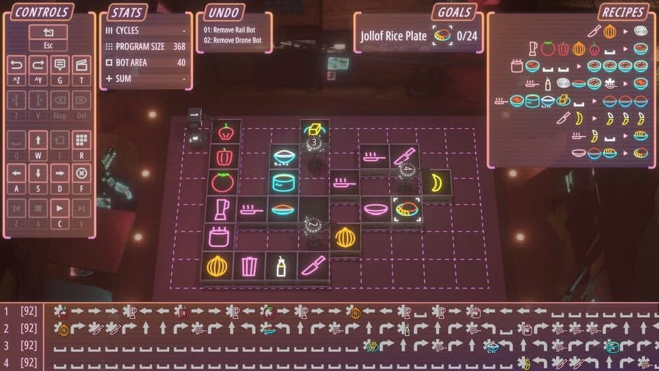 Скриншот 5 из Neon Noodles: Cyberpunk Kitchen Automation