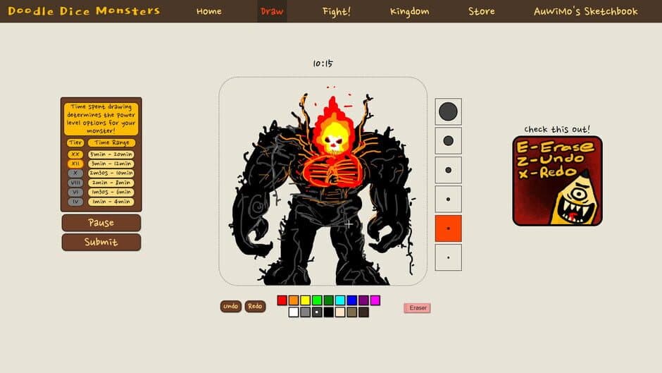 Скриншот 2 из Doodle Dice Monsters