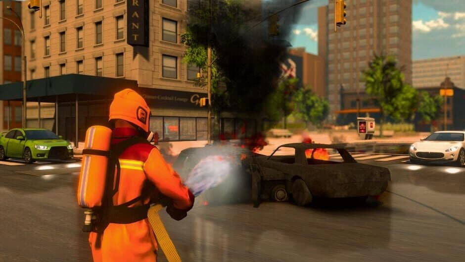 Скриншот 1 из Firefighter Simulator 911: Car Fire Truck Driver