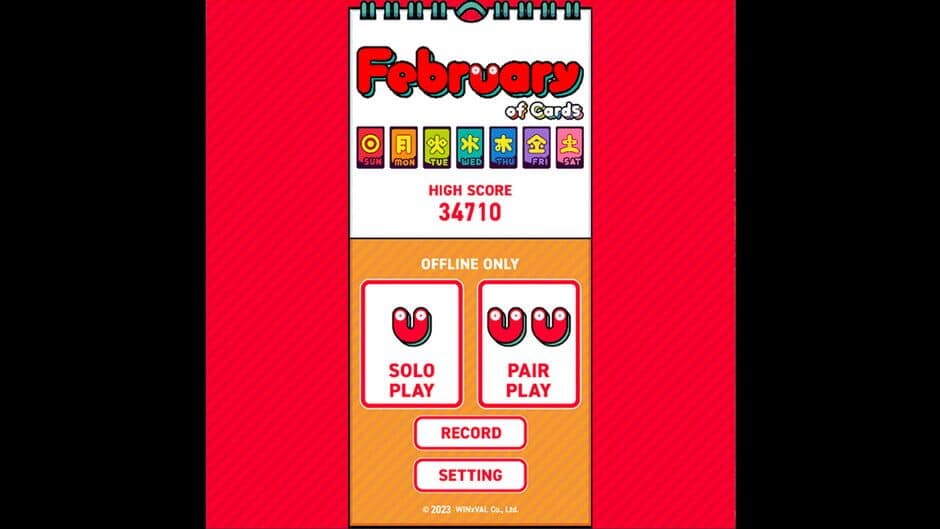 Скриншот 1 из February of Cards