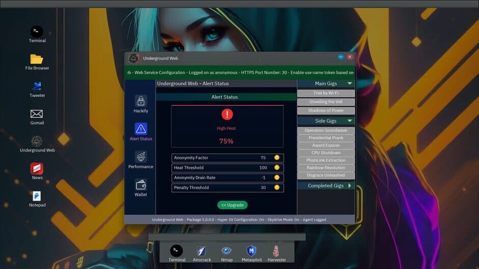 Скриншот 2 из Anonymous Hacker Simulator