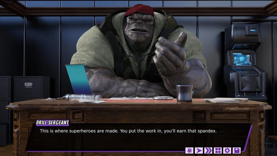 Скриншот 3 из Fresh Force Frustrations: A Gay Superhero Erotic Visual Novel