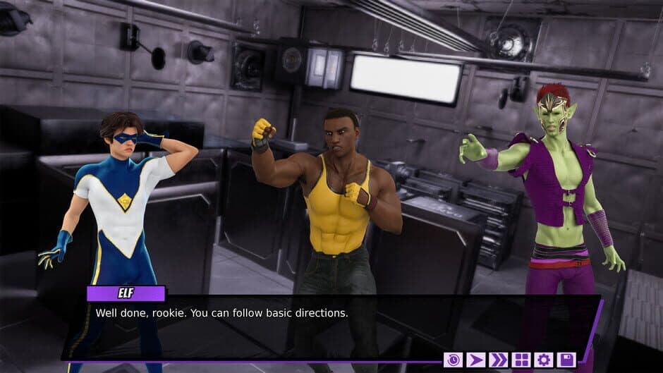 Скриншот 4 из Fresh Force Frustrations: A Gay Superhero Erotic Visual Novel