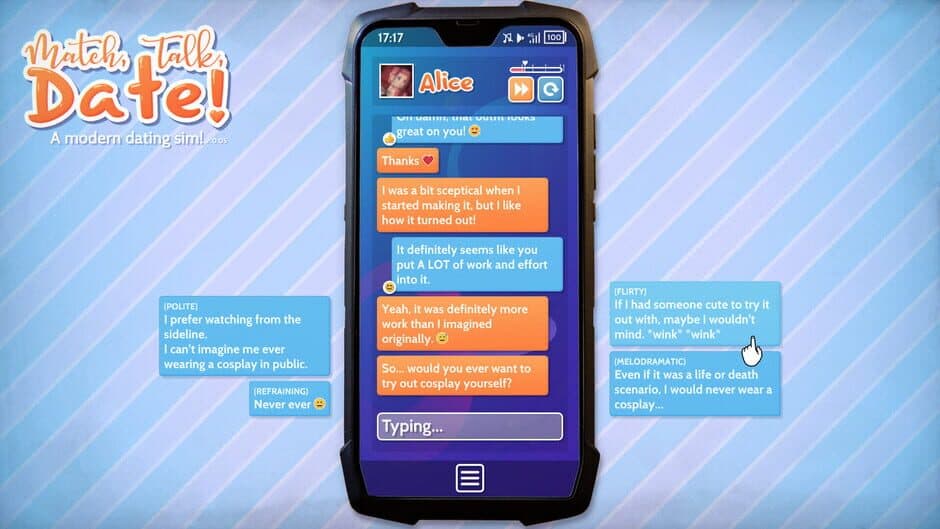 Скриншот 1 из Match, Talk, Date!: A Modern Dating Sim!