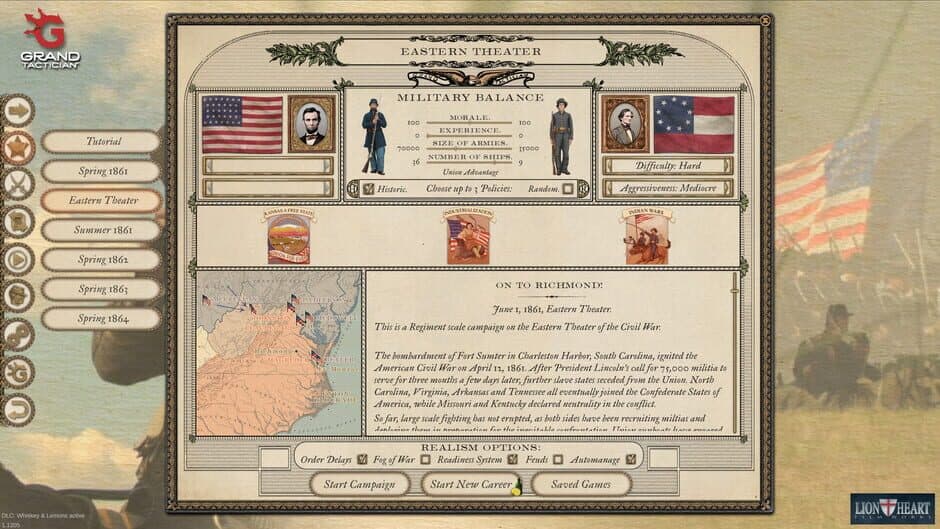 Скриншот 12 из Grand Tactician: The Civil War - Whiskey & Lemons