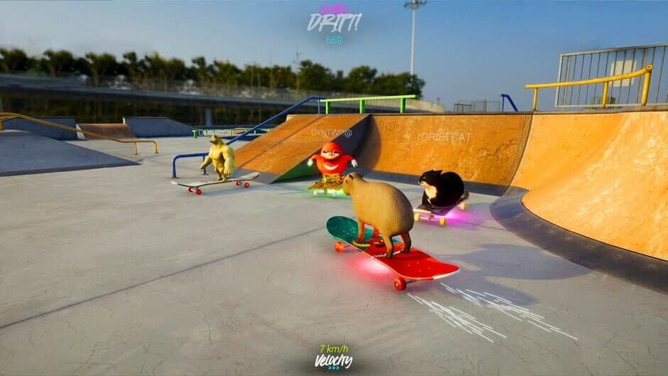 Скриншот 4 из Skateboard Drifting Simulator with Maxwell Cat: The Game
