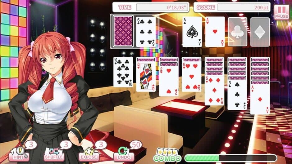 Скриншот 1 из Pretty Girls Klondike Solitaire Plus